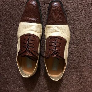 Men Cognac and Tan Shors